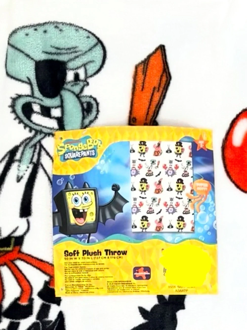 SpongeBob Halloween Kids Blanket Costume Accessory - White